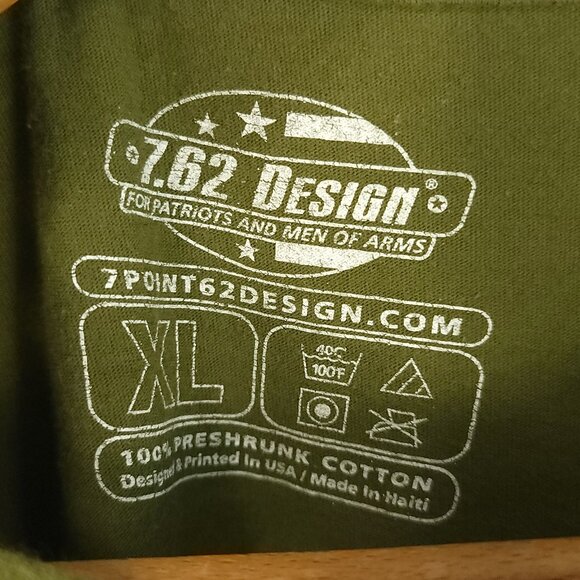 671 Grains Graphic T-Shirt Men's XL Olive Green 7.62 Design Military - Picture 6 of 11